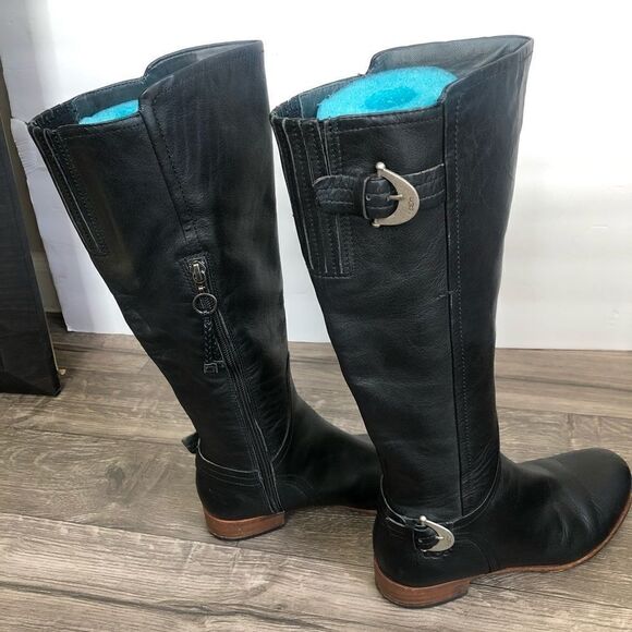 Revolve UGG Equestrian Amberlee Black knee high Riding Boots - Picture 9 of 9